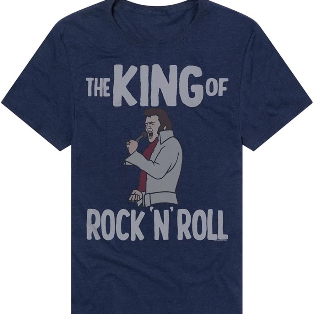 Men's Navy Graphic T-Shirt (054)
